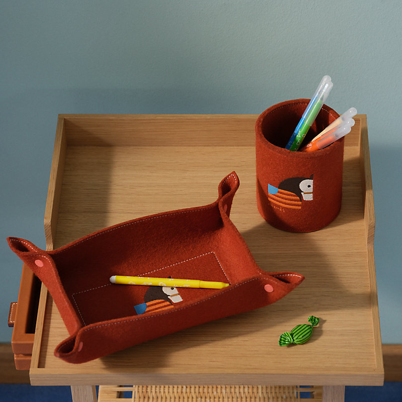Animaux Blocks change tray - Blue | Hermès USA